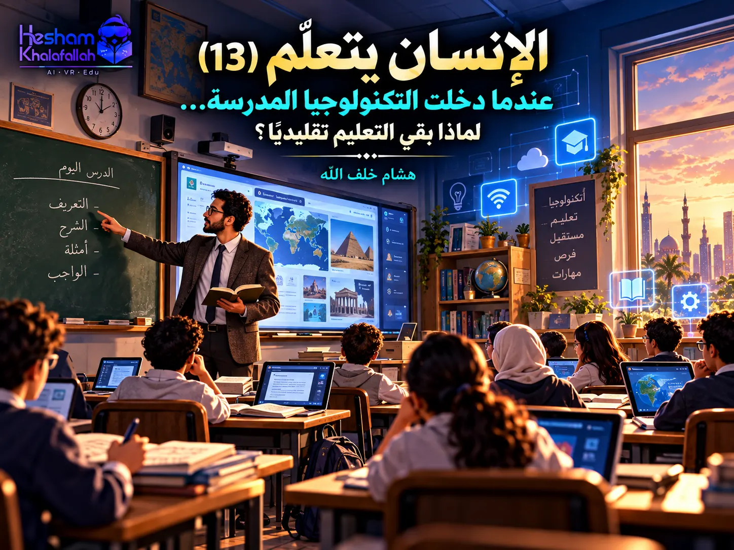 التكنولوجيا داخل الفصل مع استمرار أساليب التعليم التقليدية والفجوة بين الأدوات الرقمية والتحول الحقيقي في التعلّم – هشام خلف الله